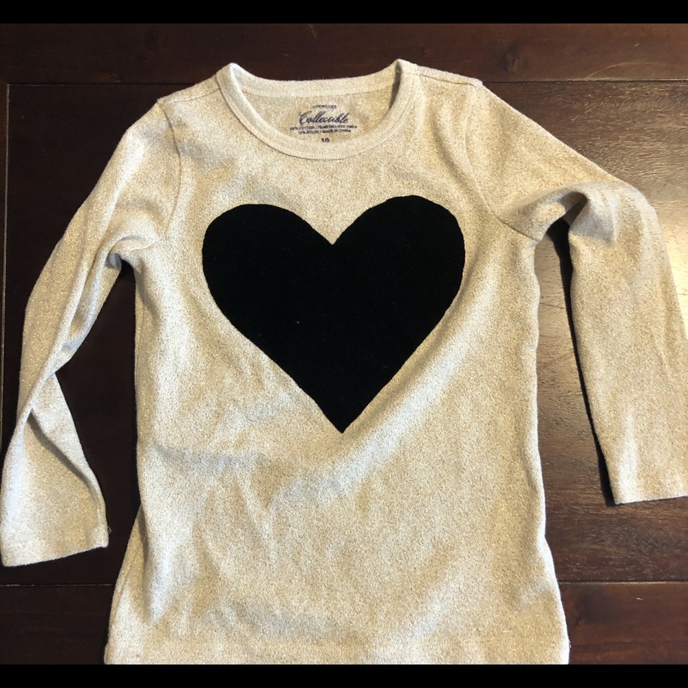 Crewcuts Heart Sweater size 10 🖤
